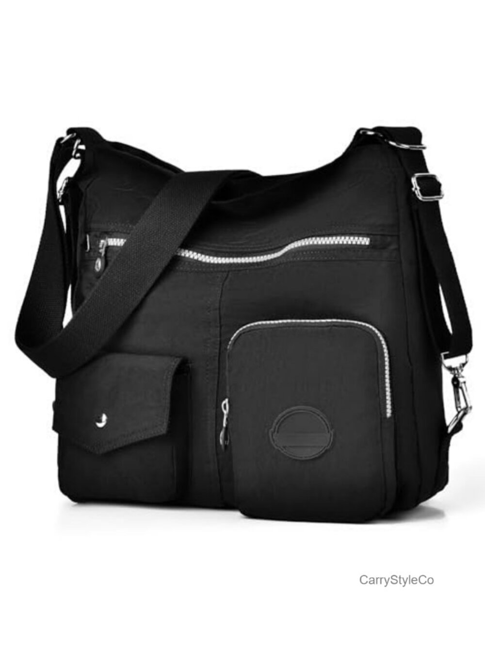 Nylon RFID Hobo Crossbody Shoulder Handbag Convertible Backpack Purse